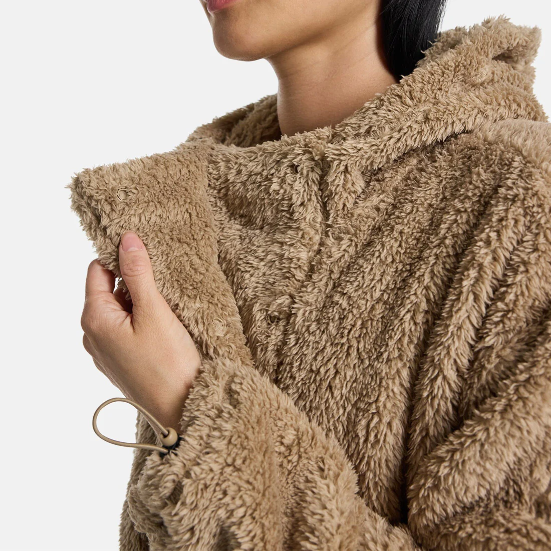 BURTON Women's Lemma Fleece Pullover Hood - Summit Taupe - Image 3