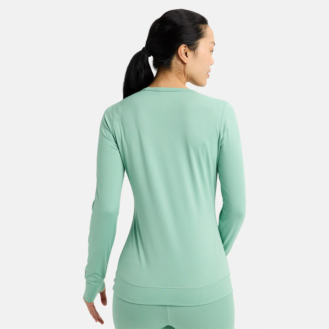 BURTON Women's Midweight Base Layer Crew - Soft Sage - Image 2