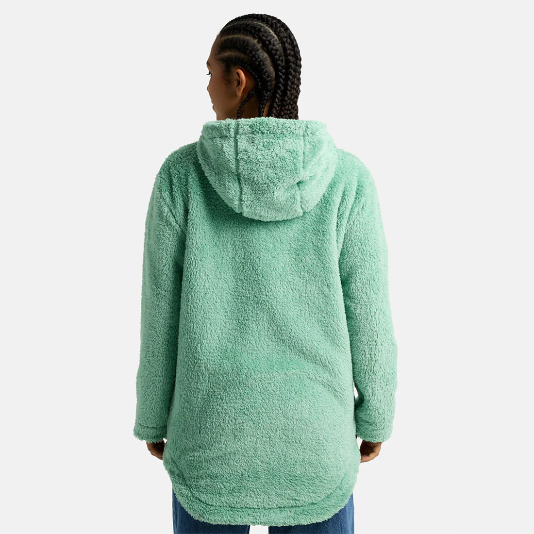 BURTON Women's Minxy Hi-Loft Fleece Full Zip Hood - Soft Sage - Image 2