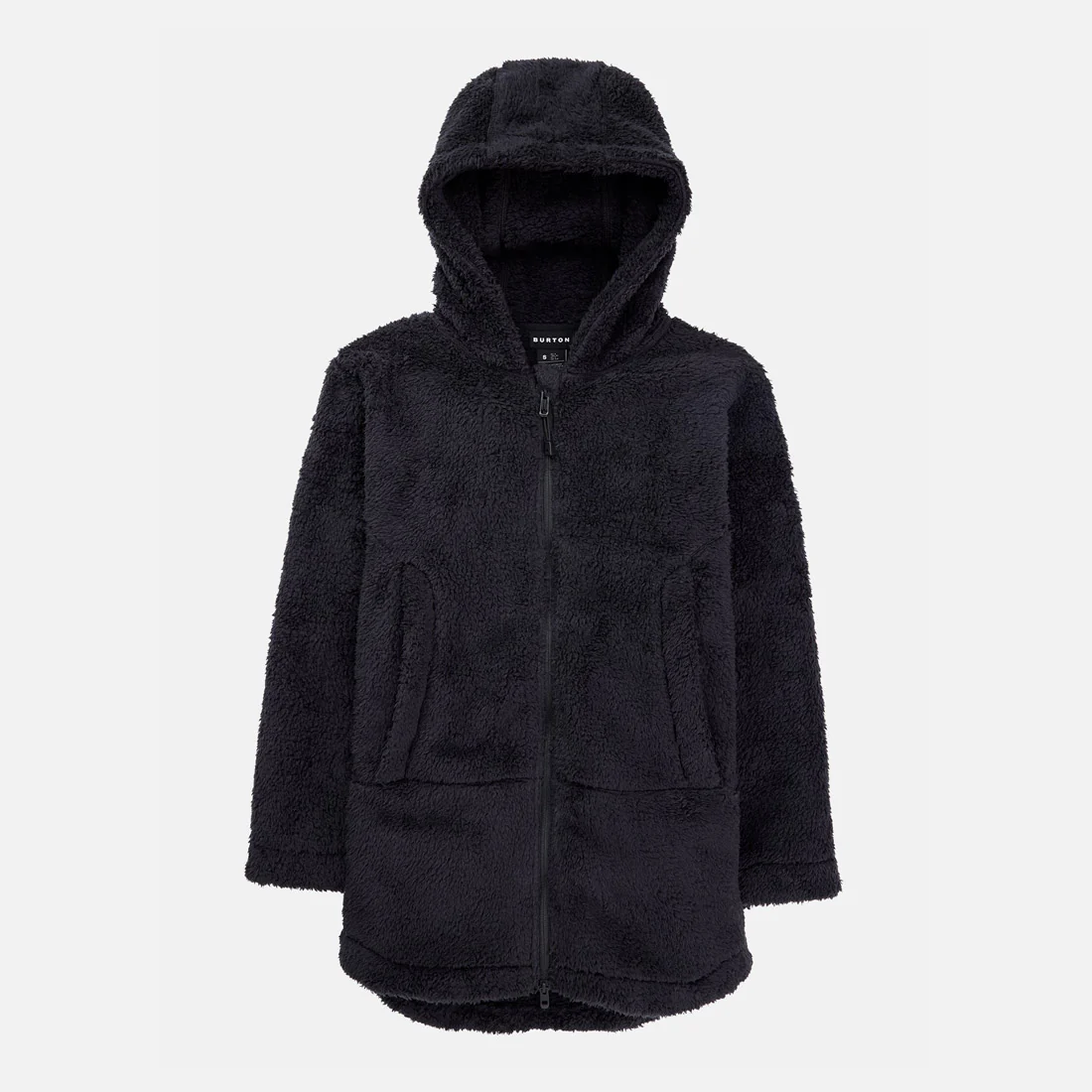BURTON Women's Minxy Hi-Loft Fleece Full Zip Hood - True Black - Image 5