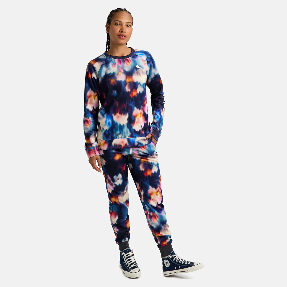 BURTON Women's Oak Crew - Floral Blur - Image 4