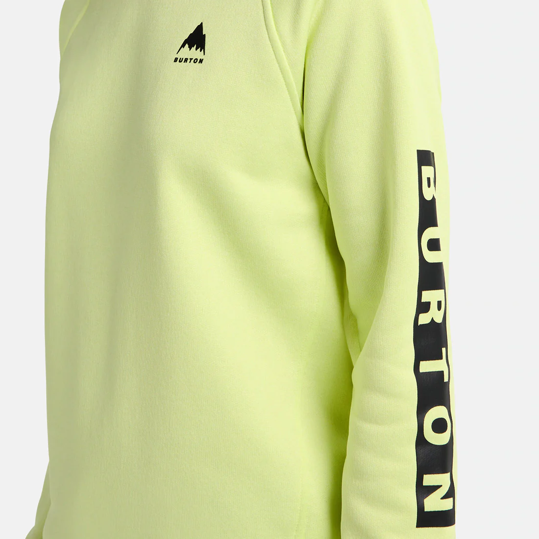 BURTON Women's Oak Crew - Glow Yellow Green Heather - Image 3