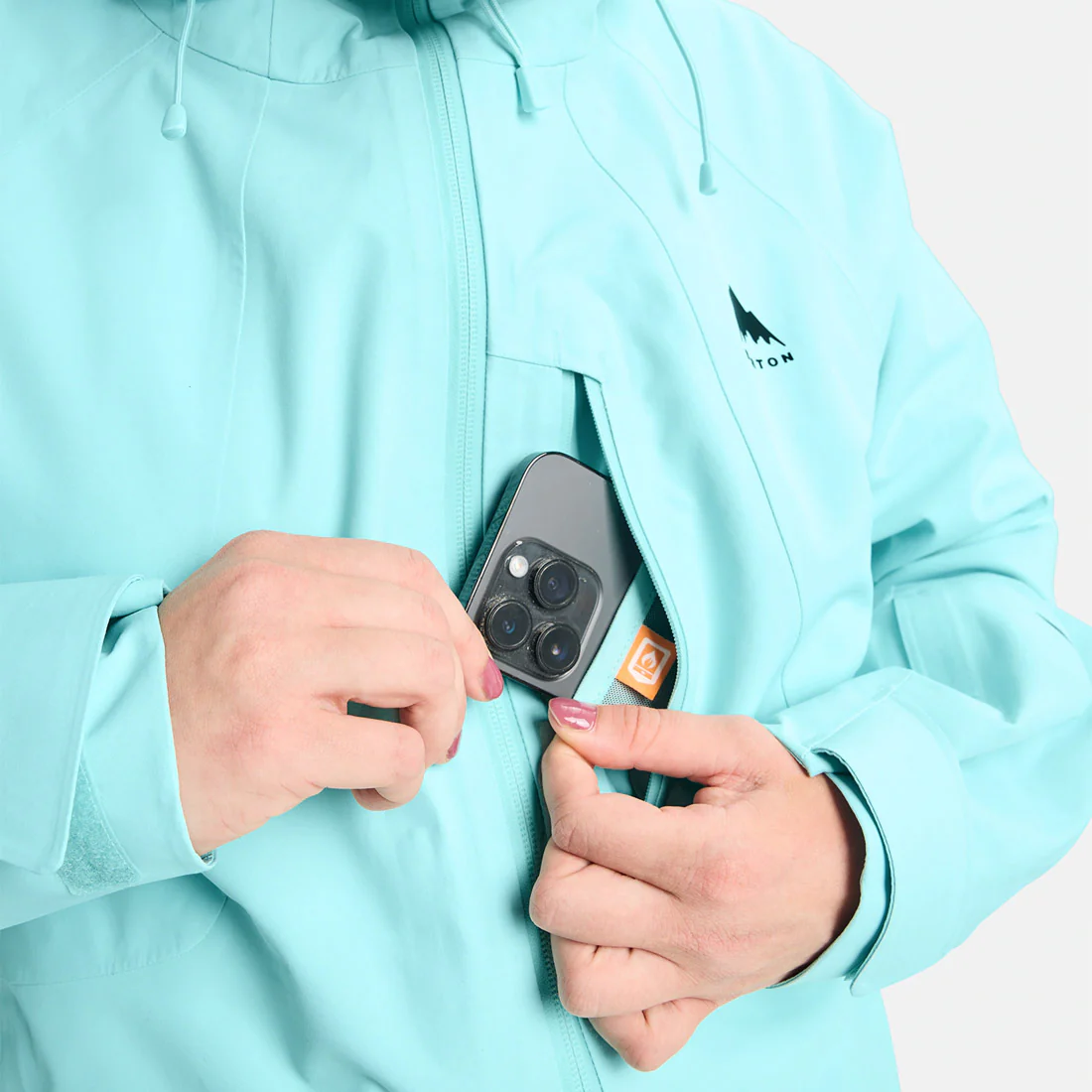 BURTON Women's Reserve 3L Jacket - Light Teal - Image 4