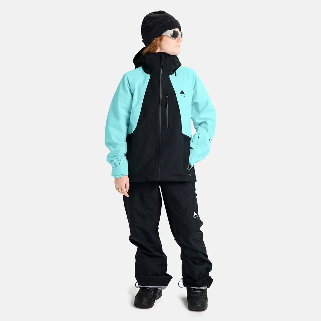 BURTON Women's Reserve 3L Jacket - True Black/Light Teal - Image 7