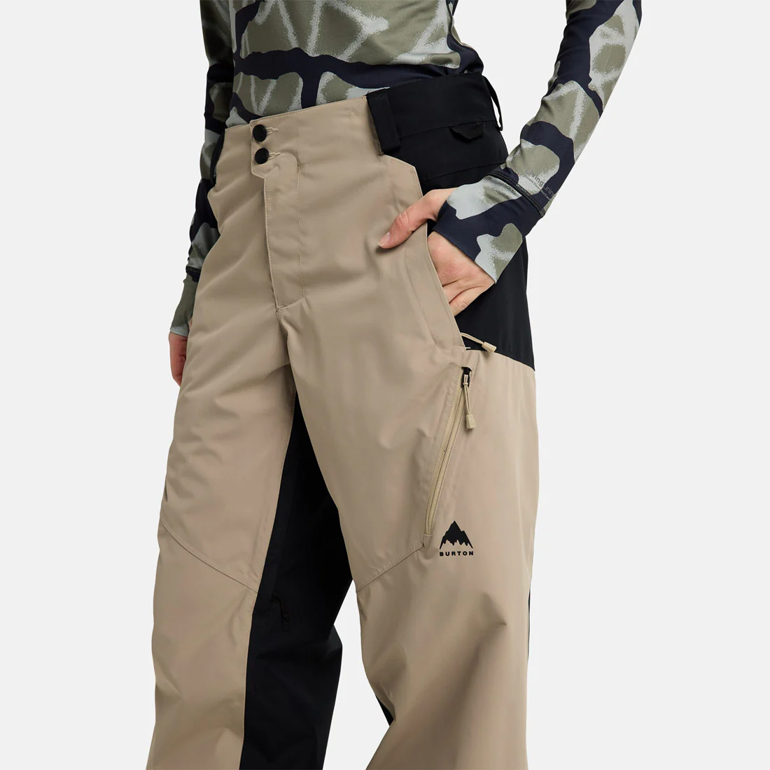 BURTON Women's Reserve Relaxed Pant 2026 - Summit Taupe/True Black - Image 5