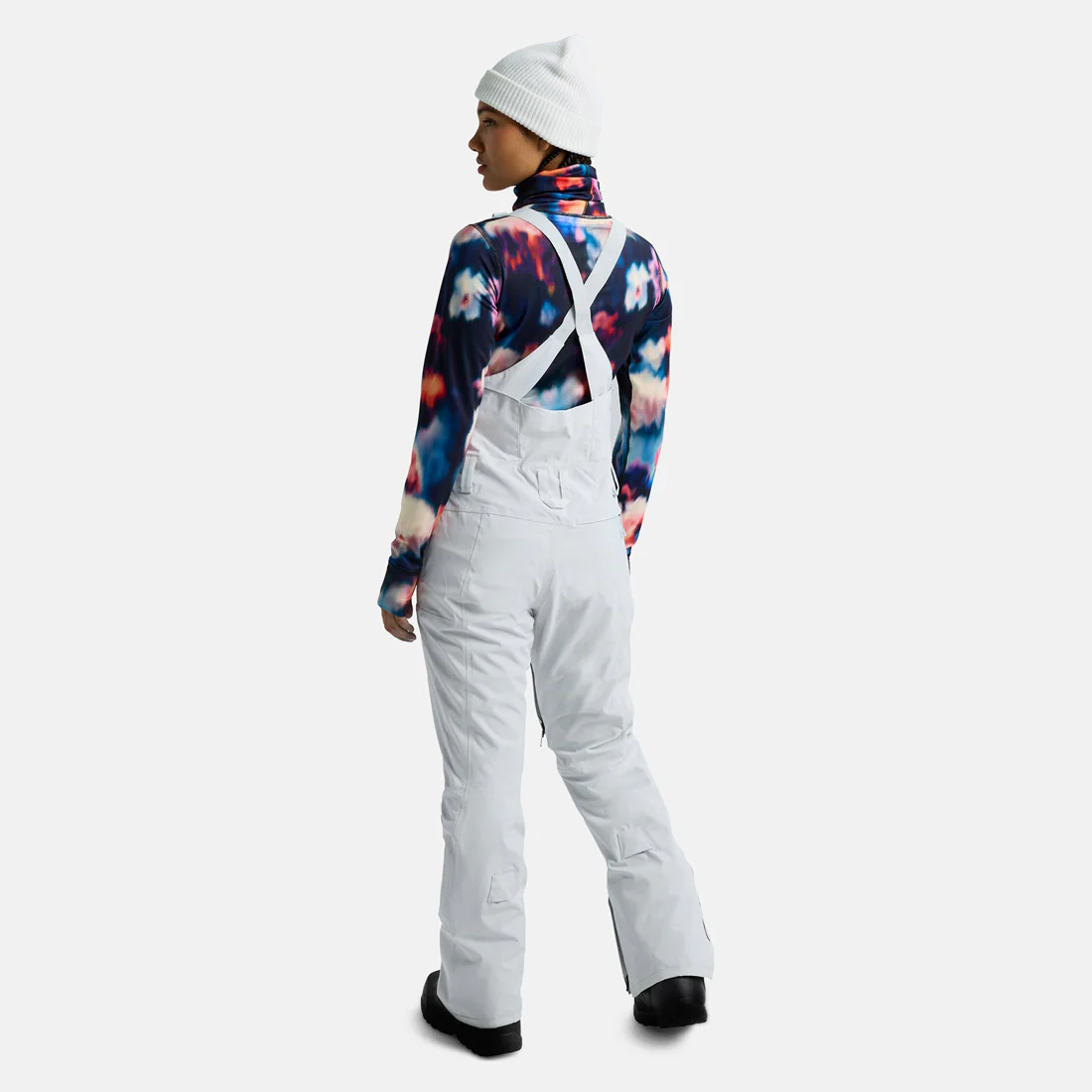 BURTON Women's Reserve Stretch Bib Pant 2026 - Gray Cloud - Image 2