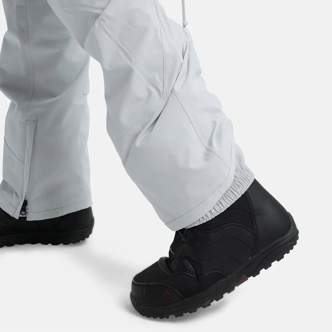 BURTON Women's Reserve Stretch Bib Pant 2026 - Gray Cloud - Image 6