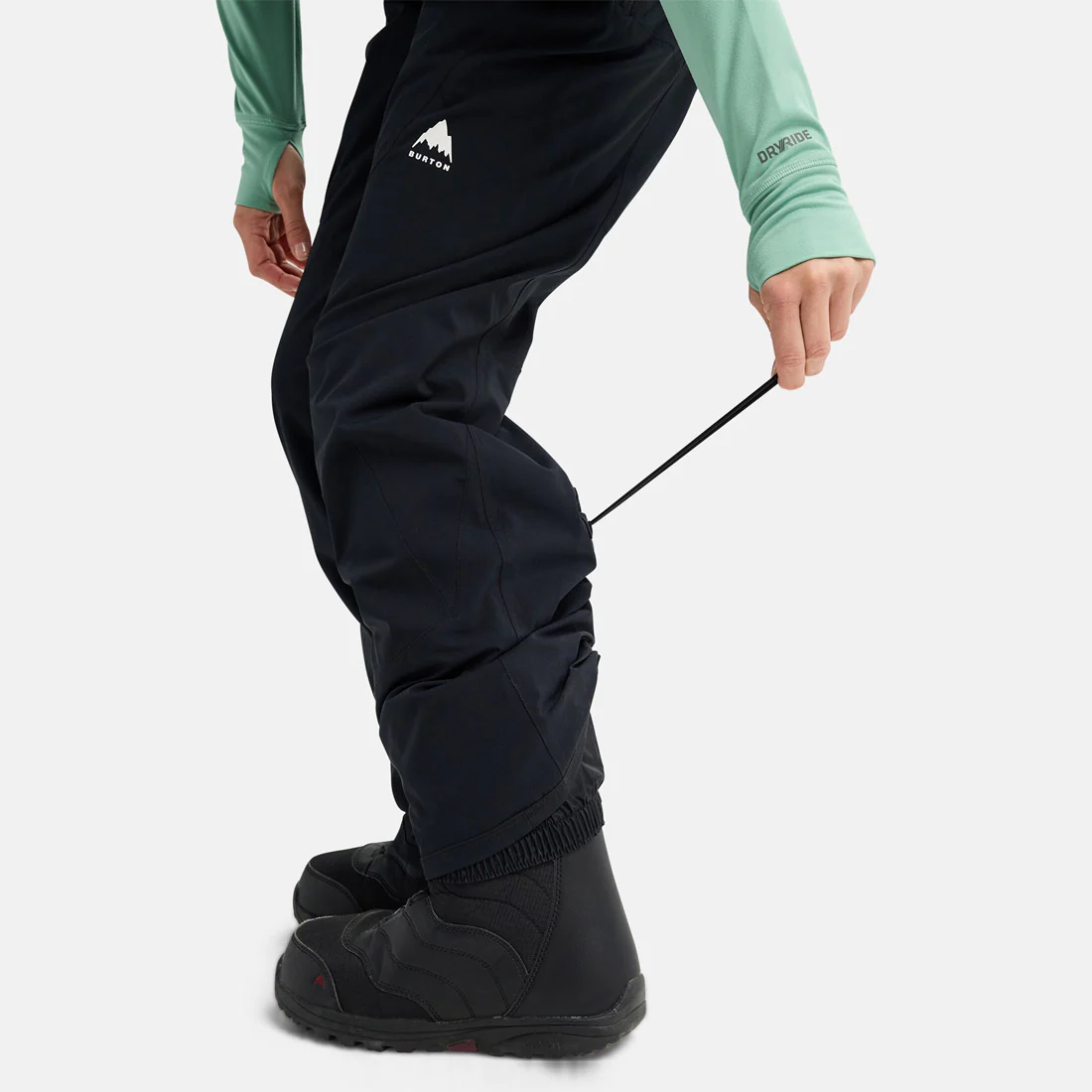 BURTON Women's Reserve Stretch Bib Pant 2026 - True Black - Image 6