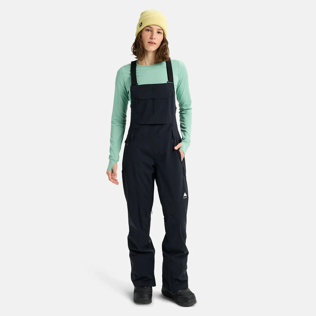 BURTON Women's Reserve Stretch Bib Pant 2026 - True Black - Image 7