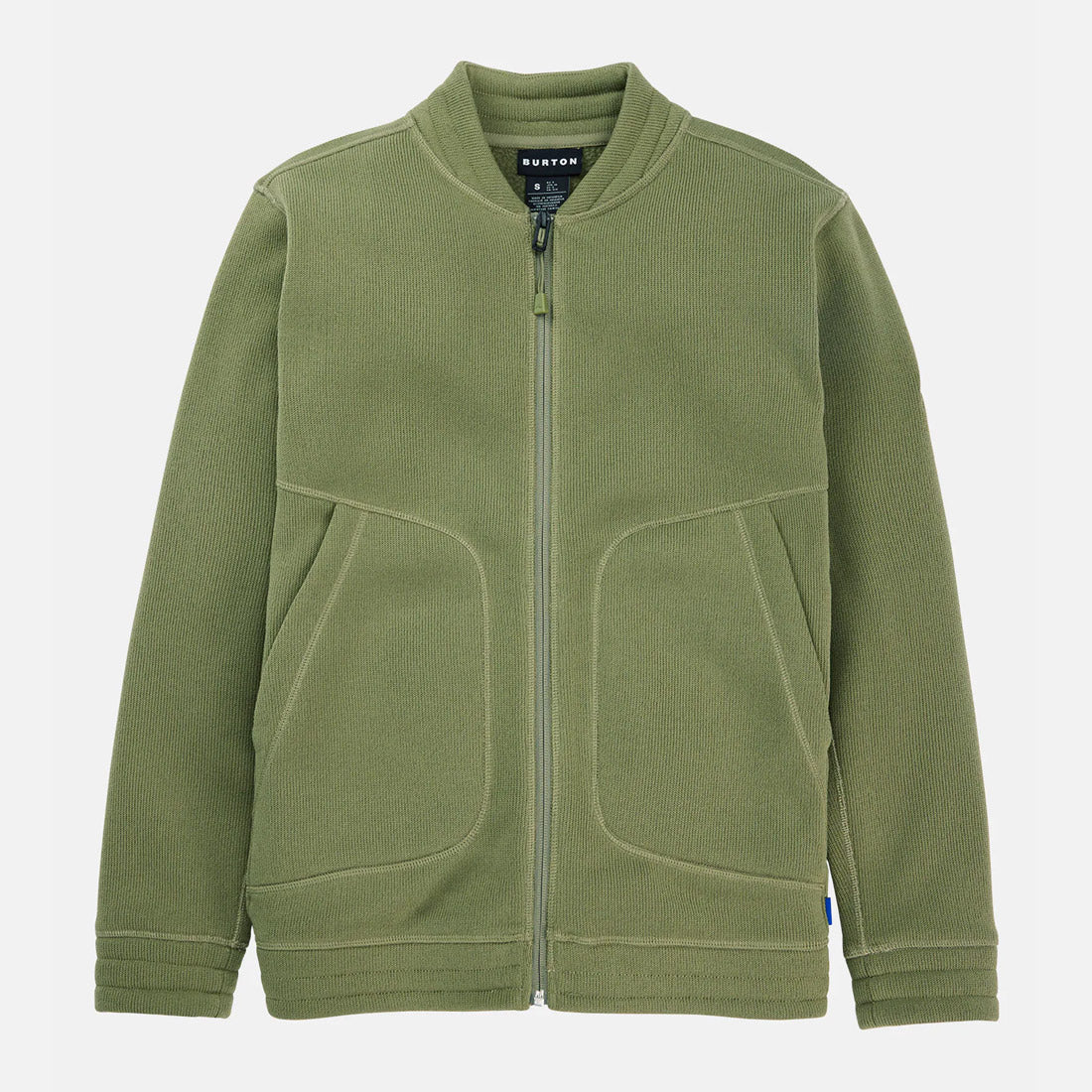 BURTON Women's Runin Fleece Full Zip - Forest Moss - Image 5