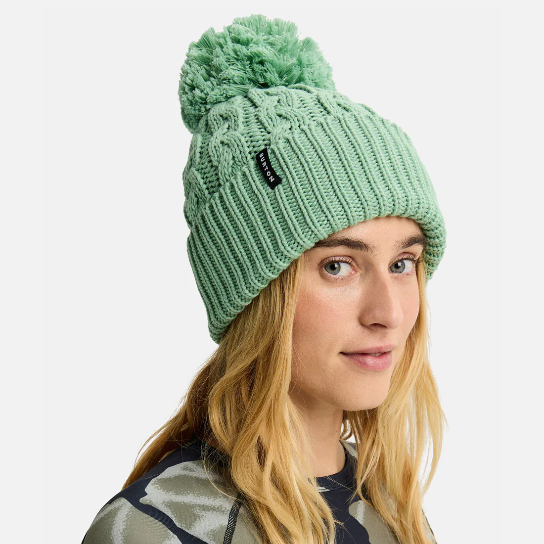 BURTON Zippy Fleece-Lined Beanie - Soft Sage - Image 2