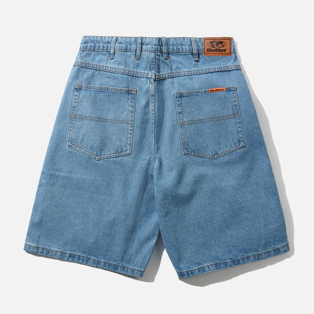 BUTTER GOODS Baggy Denim Shorts - Washed Indigo - Image 2