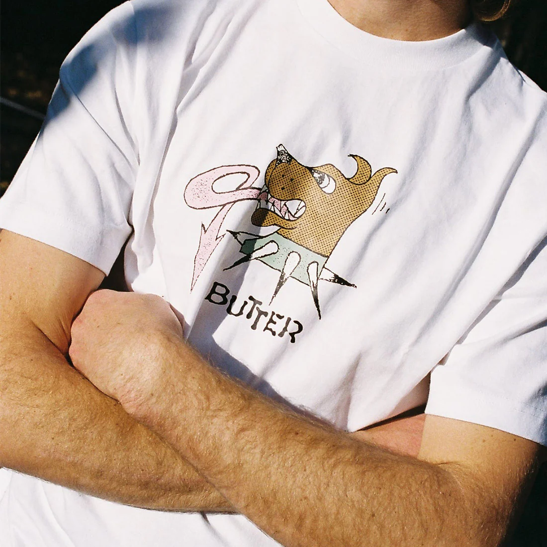 BUTTER GOODS Canine Tee - White - Image 2