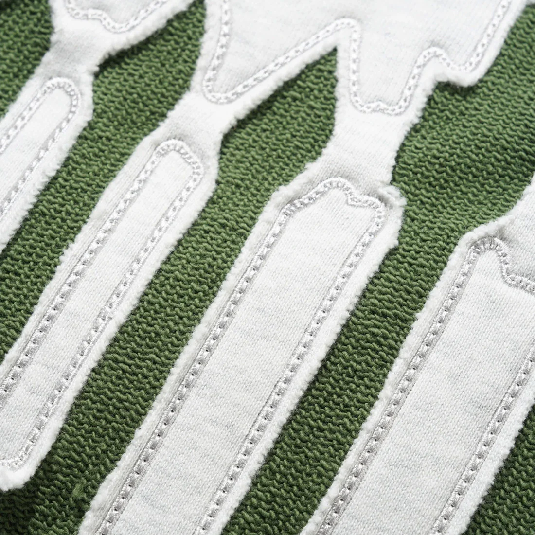 BUTTER GOODS Cut Out Applique Crew - Ash - Image 3