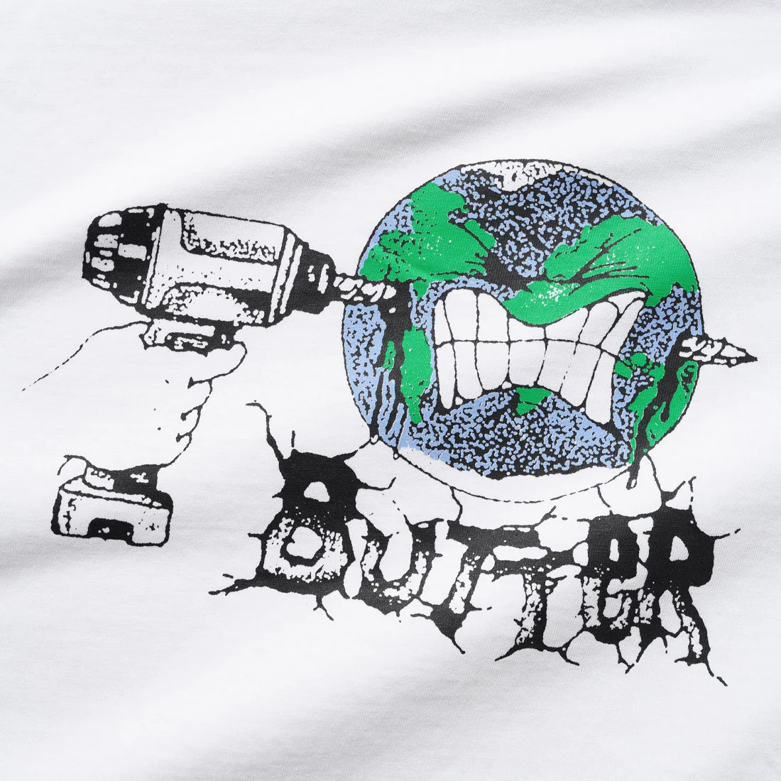 BUTTER GOODS Drill Tee - White - Image 2