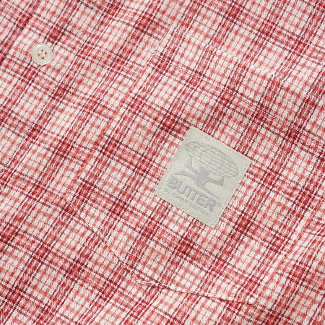 BUTTER GOODS Equipment Short Sleeve Shirt - Rhubarb - Image 2