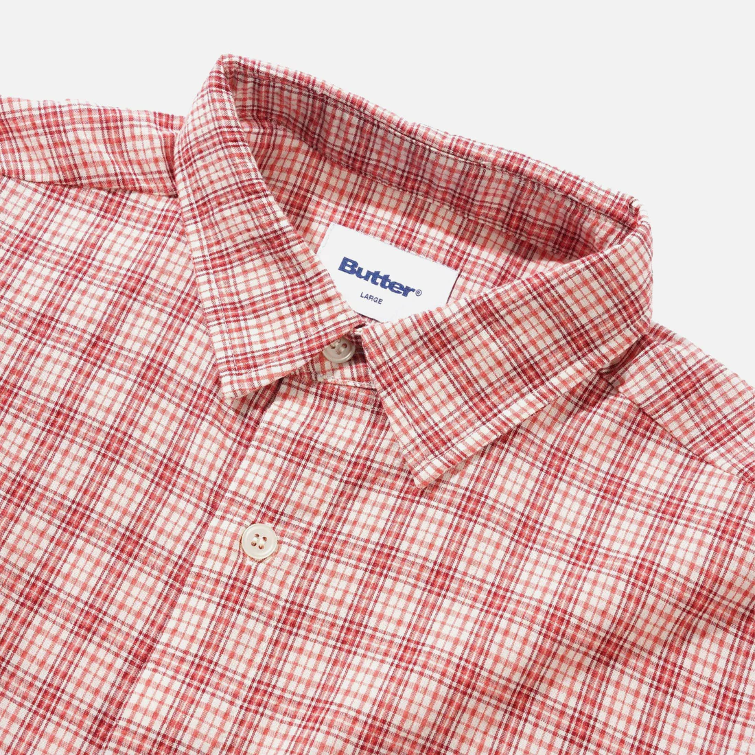 BUTTER GOODS Equipment Short Sleeve Shirt - Rhubarb - Image 3