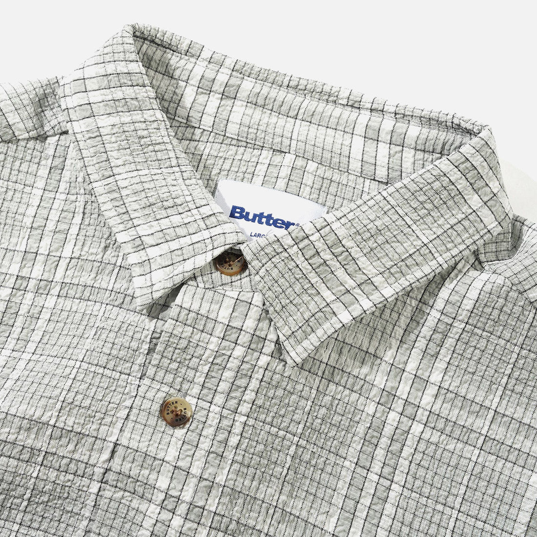BUTTER GOODS Equipment S/S Shirt - Light Grey - Image 3