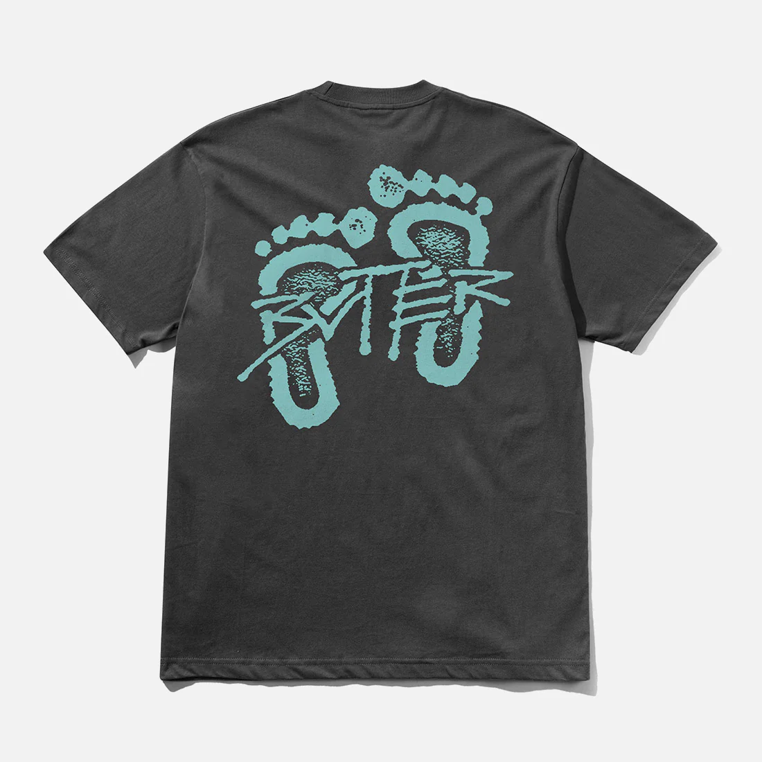 BUTTER GOODS Footprints Tee - Black - Image 2