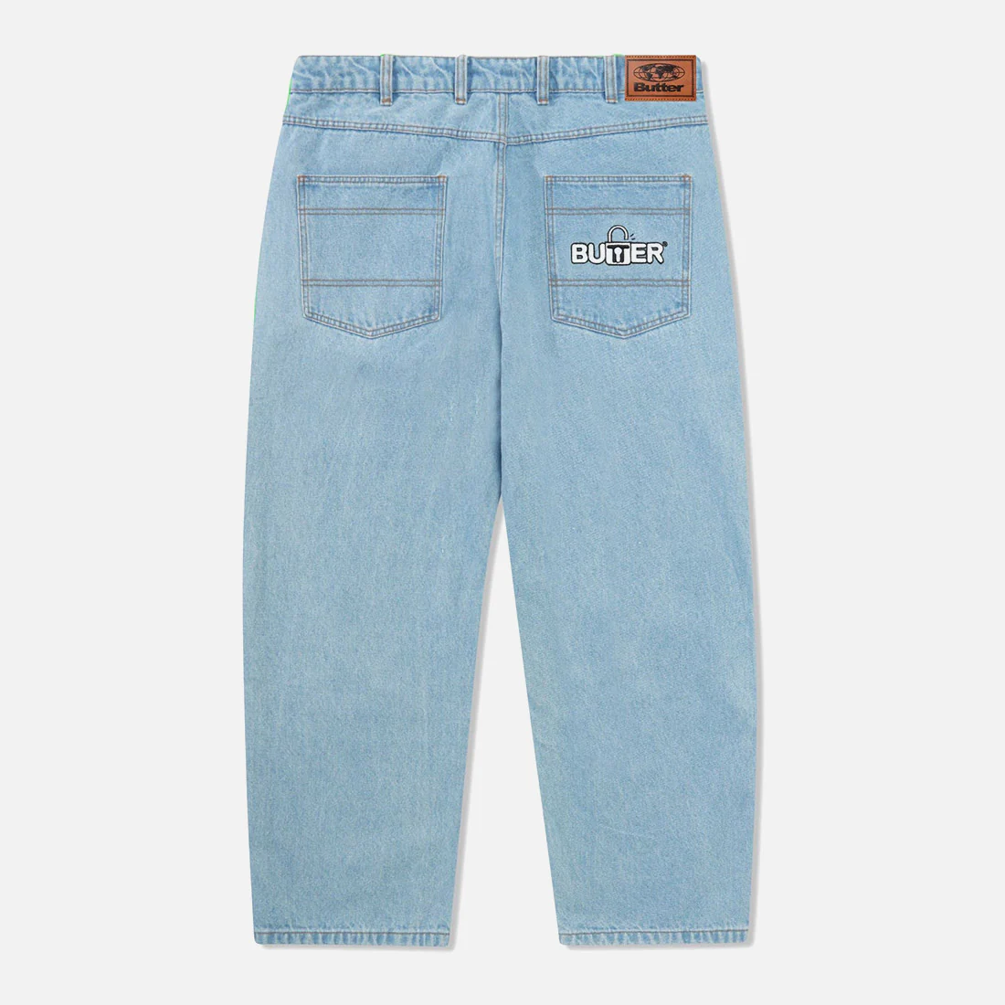BUTTER GOODS Lock Baggy Denim Jeans - Light Indigo - Image 2