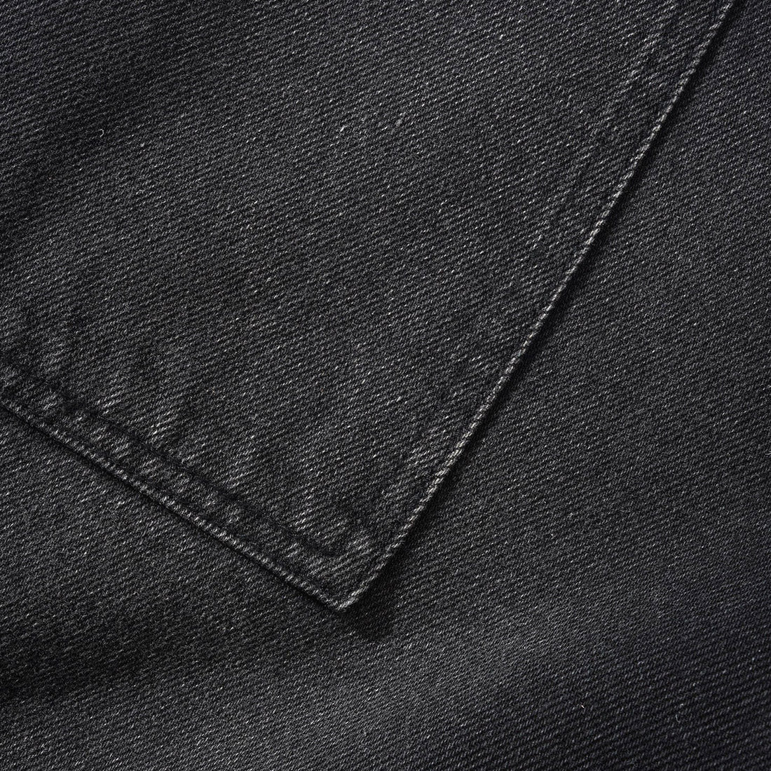 BUTTER GOODS Patch Pocket Denim Shorts - Faded Black - Image 4
