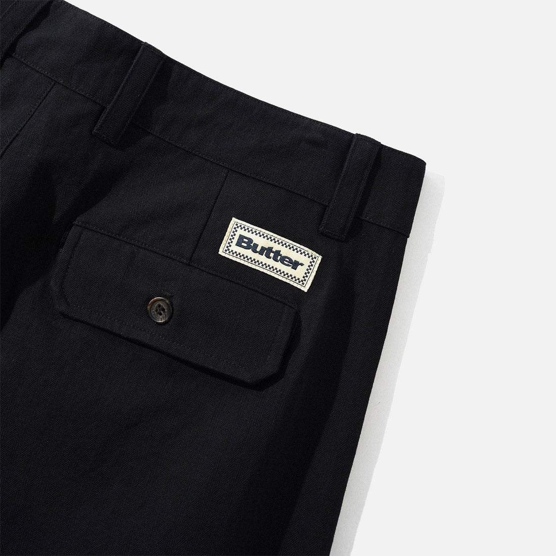 BUTTER GOODS Pleated Trousers - Black - Image 3