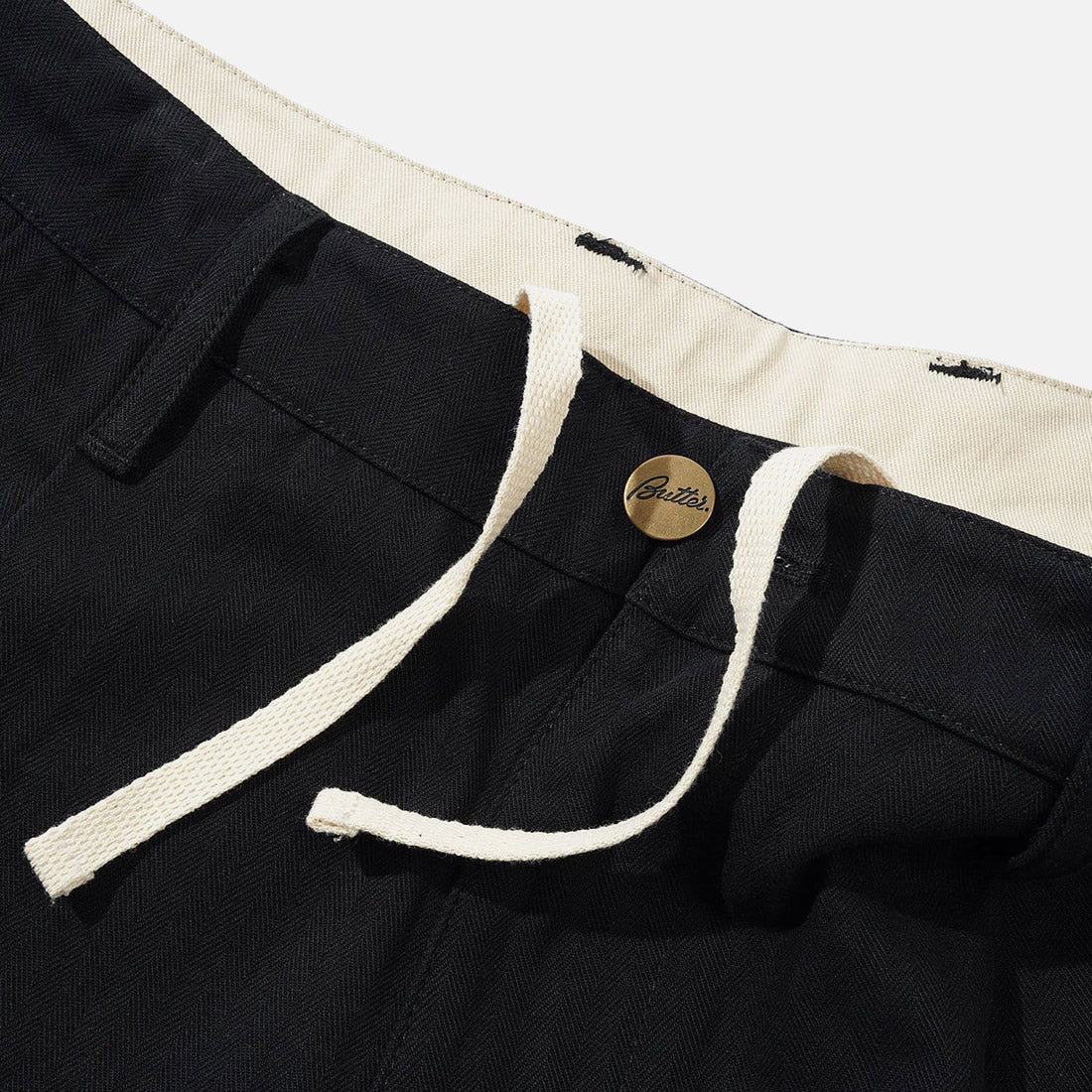 BUTTER GOODS Pleated Trousers - Black - Image 4