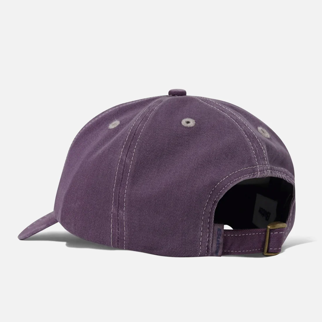 BUTTER GOODS Rounded Logo 6 Panel Cap - Washed Eggplant - Image 2