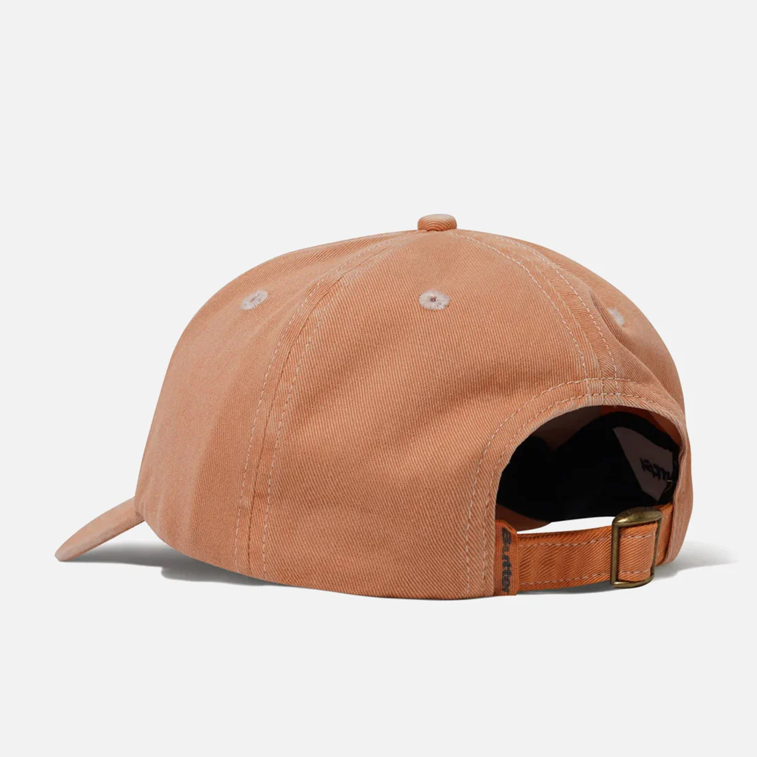 BUTTER GOODS Rounded Logo 6 Panel Cap - Washed Orange - Image 2
