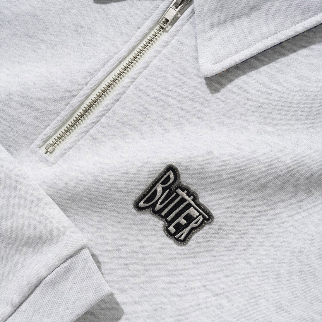 BUTTER GOODS Sketch 1/4 Zip Sweater - Ash - Image 3