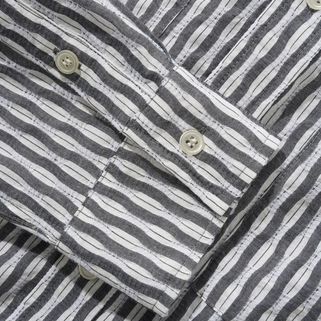 BUTTER GOODS Stitch Shirt - Grey - Image 2