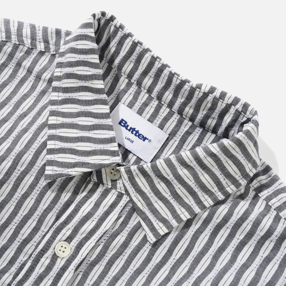 BUTTER GOODS Stitch Shirt - Grey - Image 3