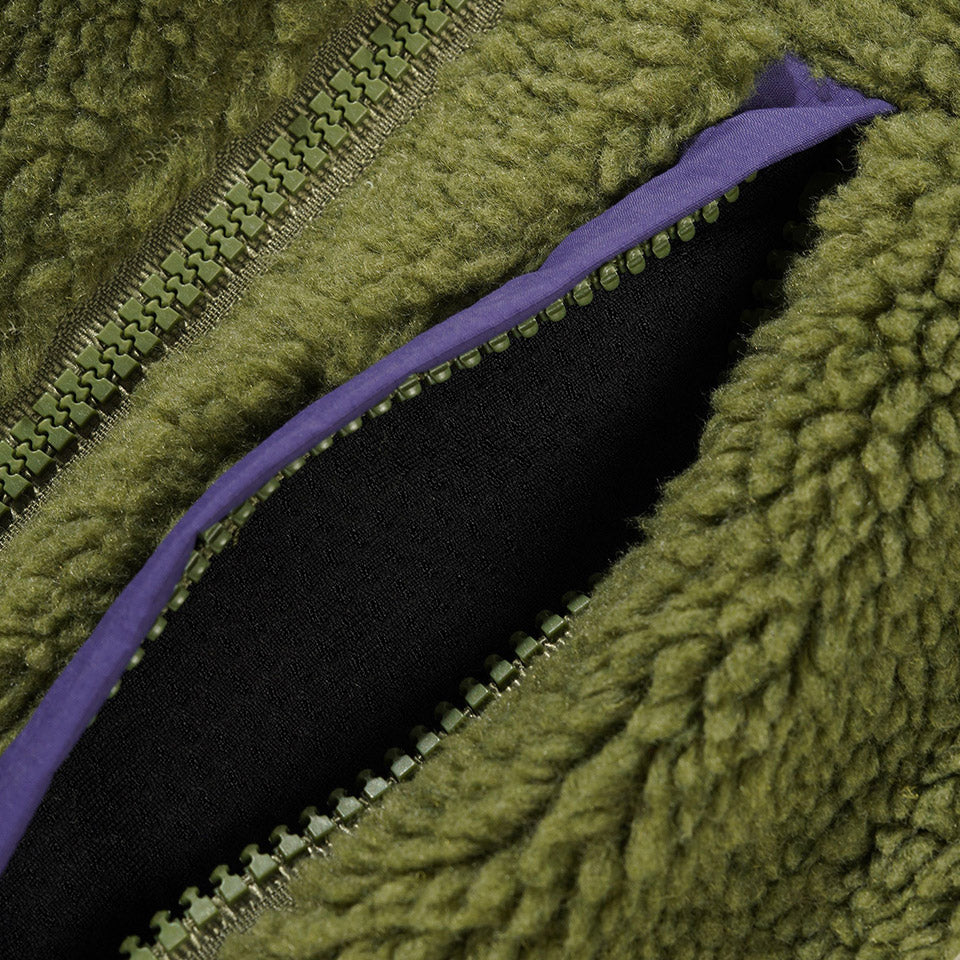 BUTTER GOODS Terrain Highpile Jacket - Moss - Image 4