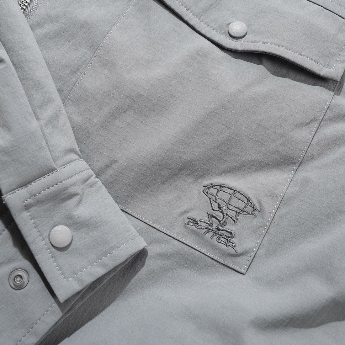 BUTTER GOODS Terrain Insulated Shirt - Stone - Image 2
