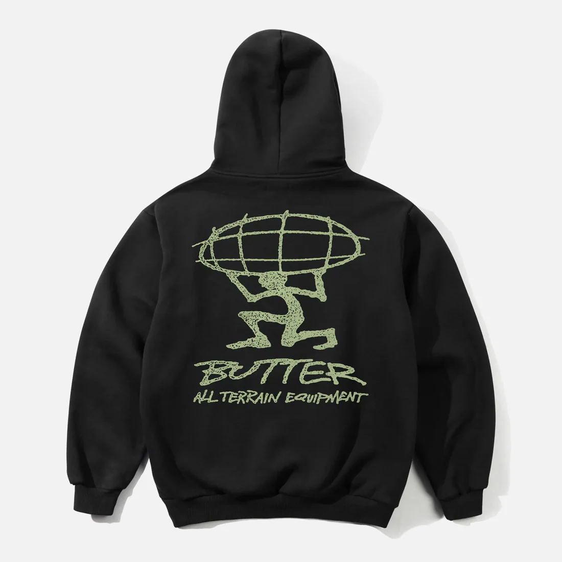 BUTTER GOODS Terrain Pullover Hood - Black - Image 2