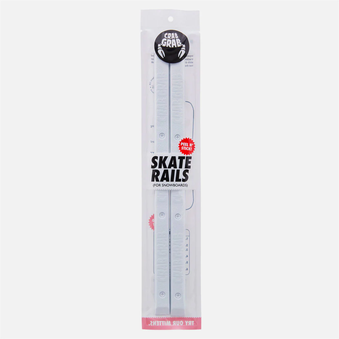 CRAB GRAB Skate Rails Stomp Pad - White - Image 2
