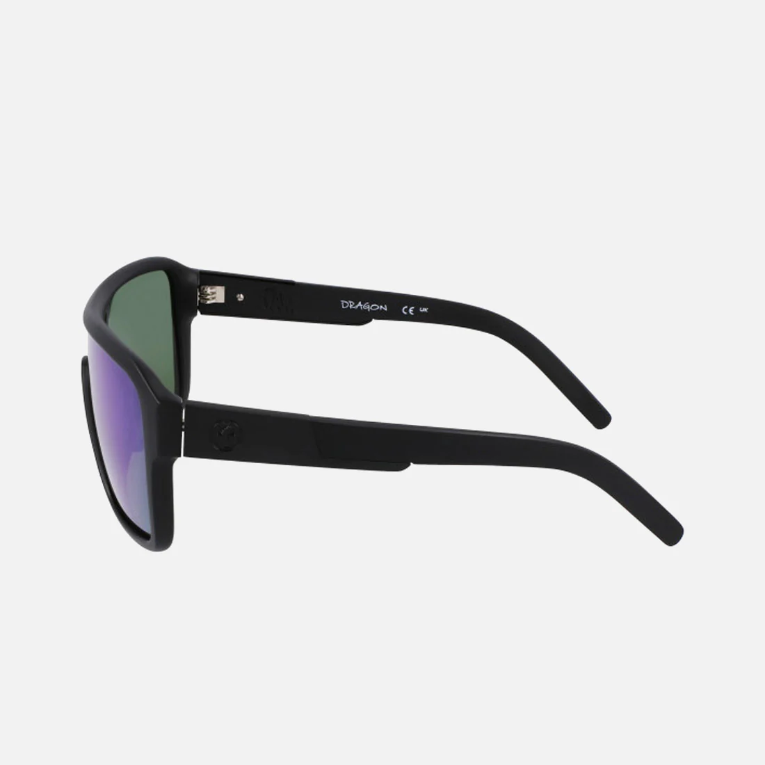 DRAGON Remix Polarized Sunglasses - Matte Black (Green Ion) - Image 2