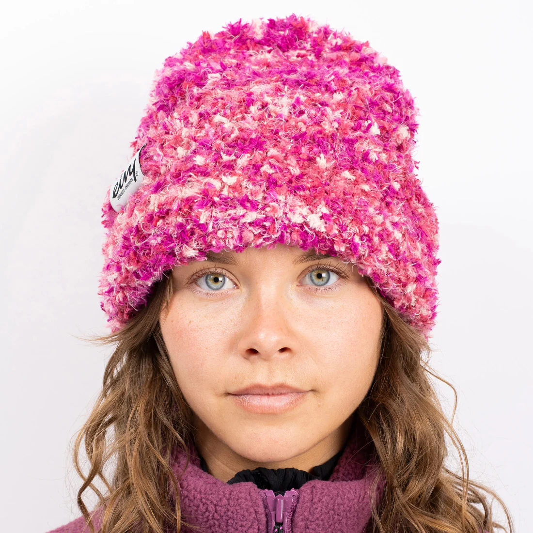EIVY Boucle Knit Beanie - Pink - Image 2