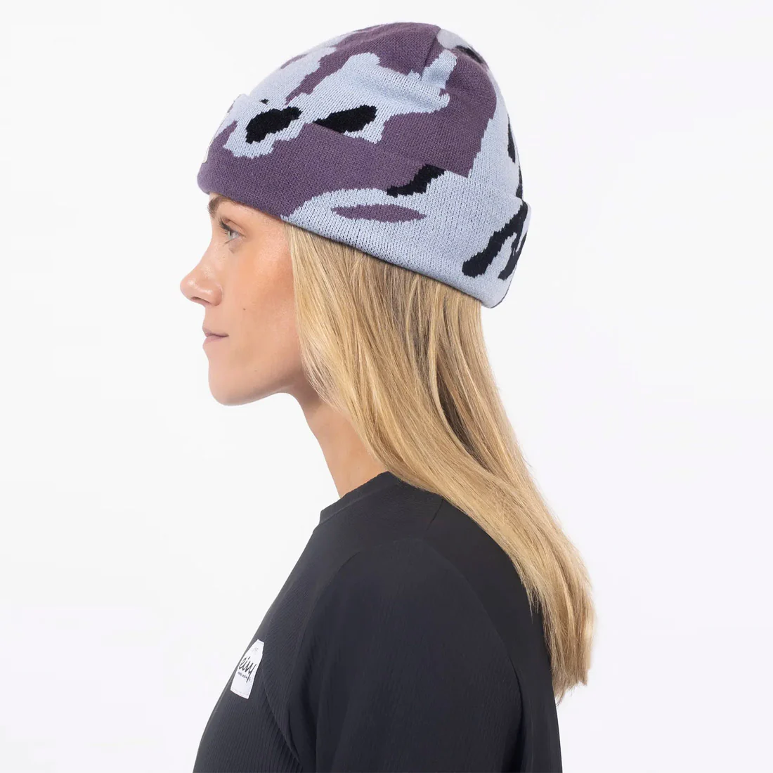 EIVY Heavy Jaquard Beanie - Purple Stray - Image 2