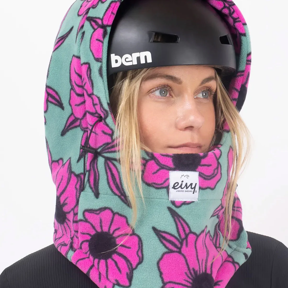 EIVY Mandy Fleece Balaclava - Turquoise Flower - Image 3