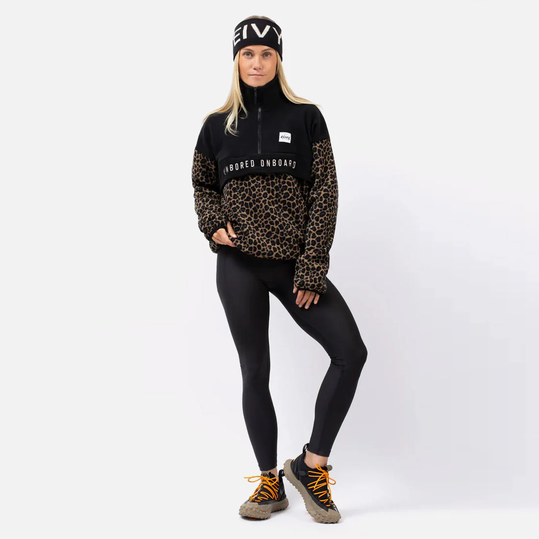 EIVY Women's Ball Fleece - Black/Leopard - Image 3