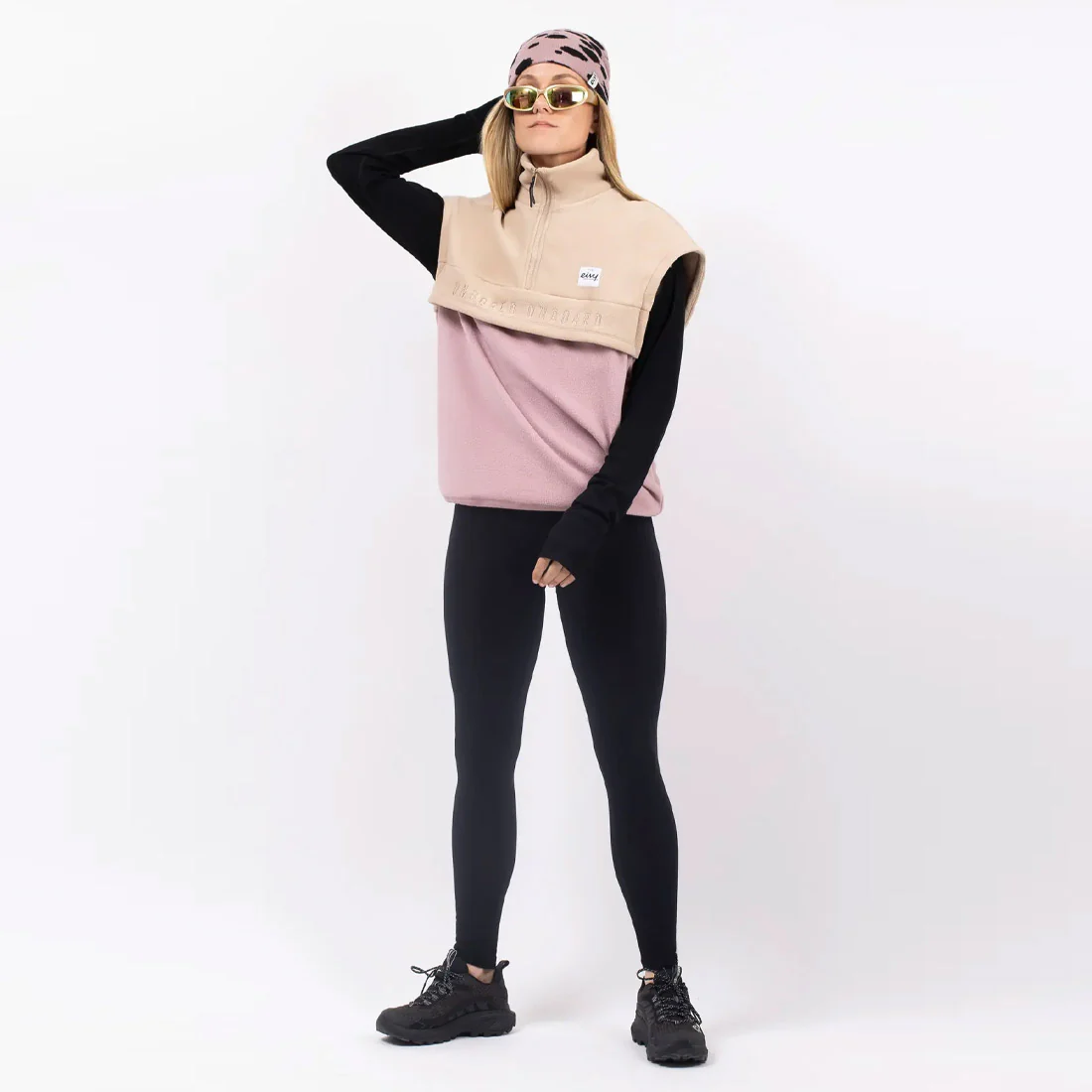 EIVY Women's Ball Fleece Vest - Sand/Faded Woodrose - Image 2