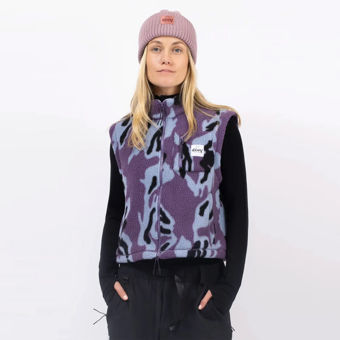 EIVY Women's Boxy Sherpa Vest - Purple Stray - Image 3