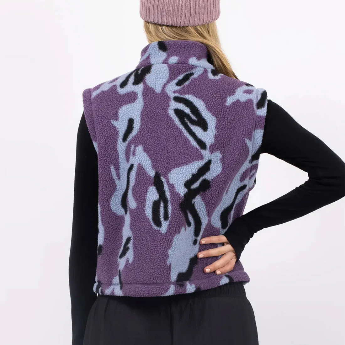 EIVY Women's Boxy Sherpa Vest - Purple Stray - Image 5