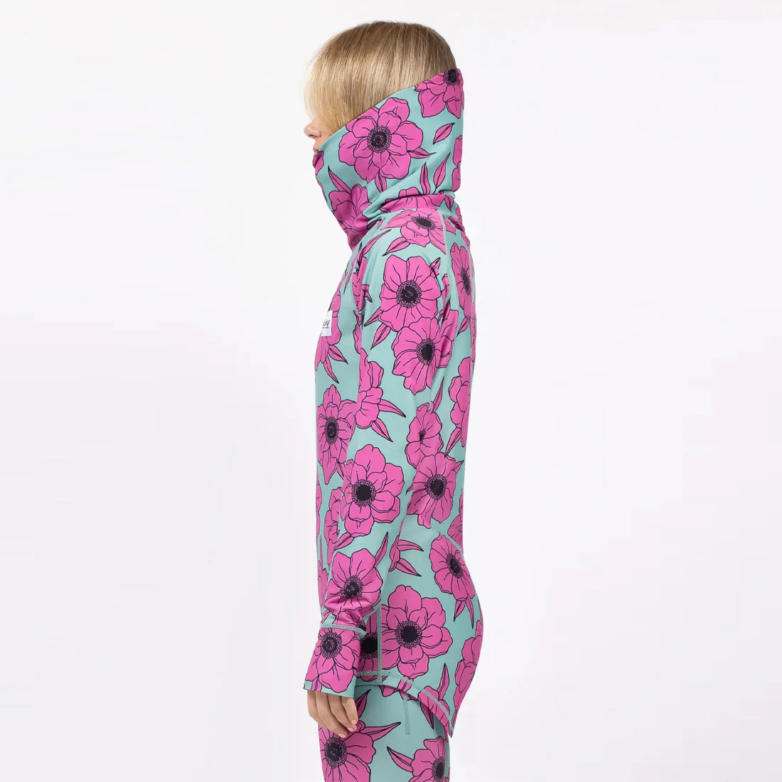 EIVY Women's Icecold Gaiter Top - Turquoise Flower - Image 3