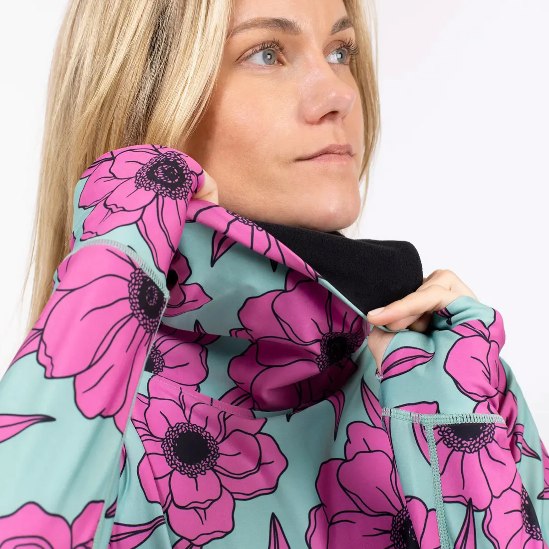 EIVY Women's Icecold Gaiter Top - Turquoise Flower - Image 5