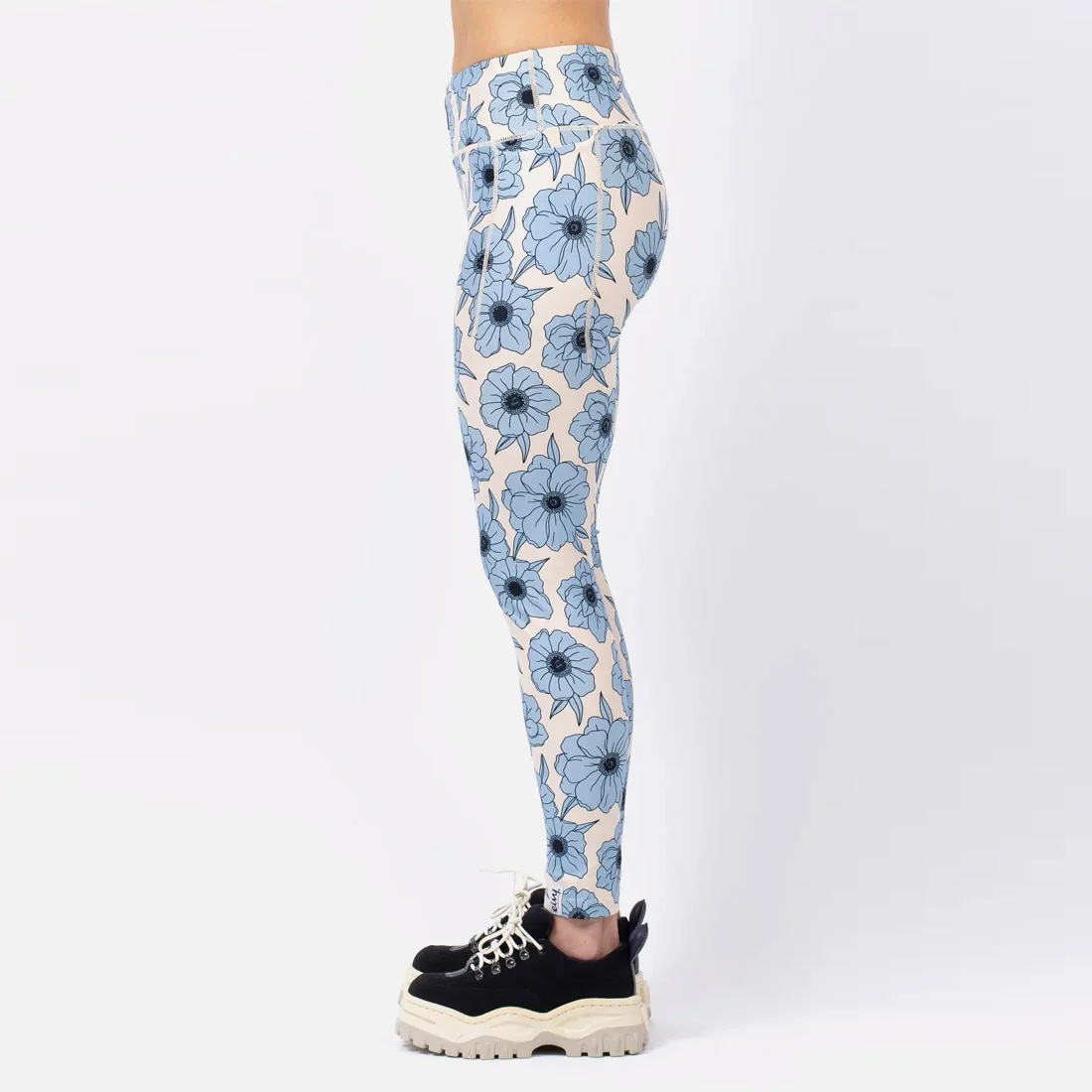 EIVY Women's Pocket Tights - Blue Flower - Image 3