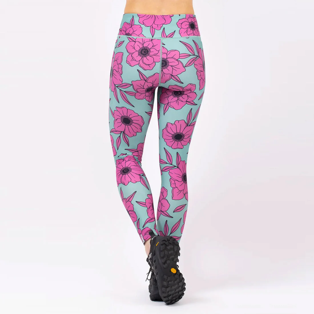 EIVY Women's Pocket Tights - Turquoise Flower - Image 6