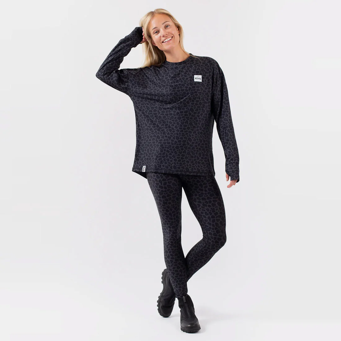 EIVY Women's Venture Top - Black Leopard - Image 5