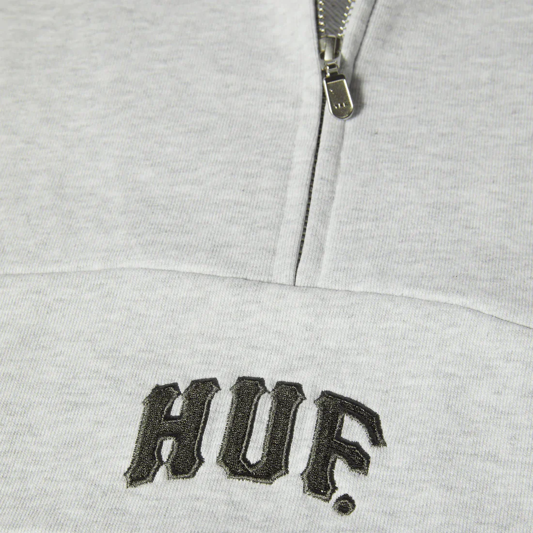HUF Arch Enzyme 1/4 Zip Fleece - Heather Grey - Image 3